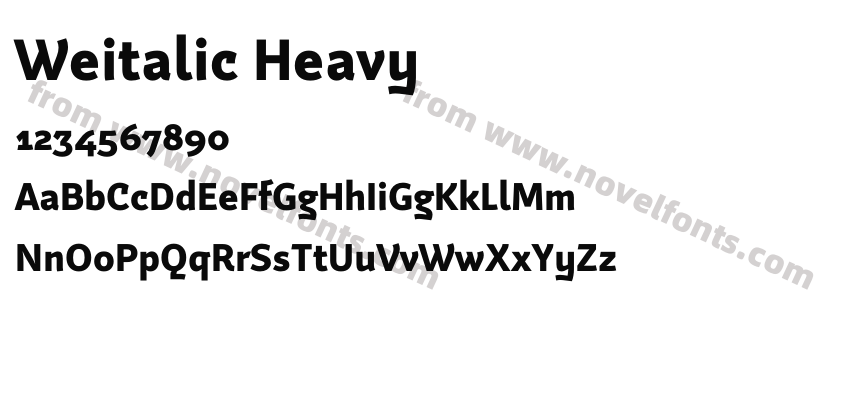 Weitalic HeavyPreview
