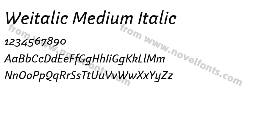 Weitalic Medium ItalicPreview