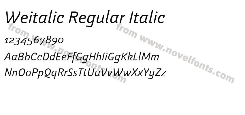 Weitalic Regular ItalicPreview