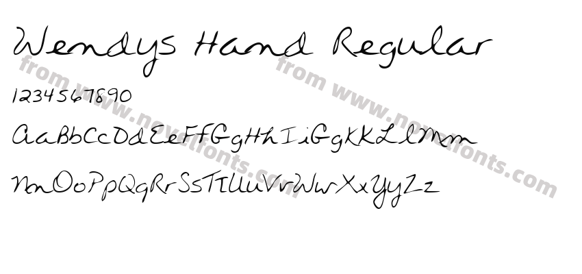 Wendys Hand RegularPreview