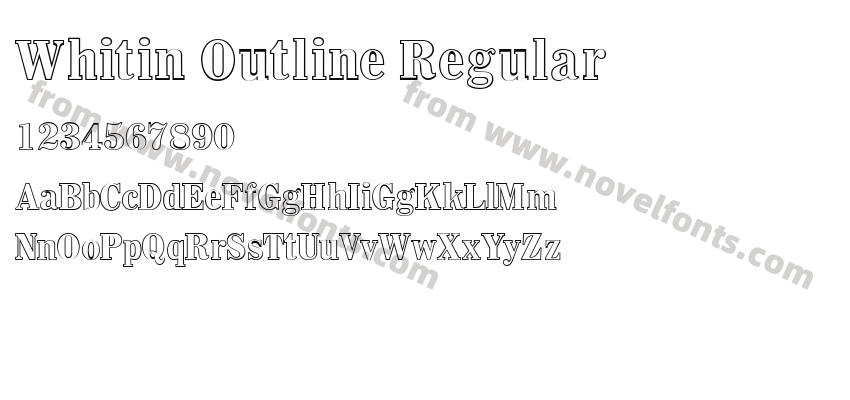Whitin Outline RegularPreview