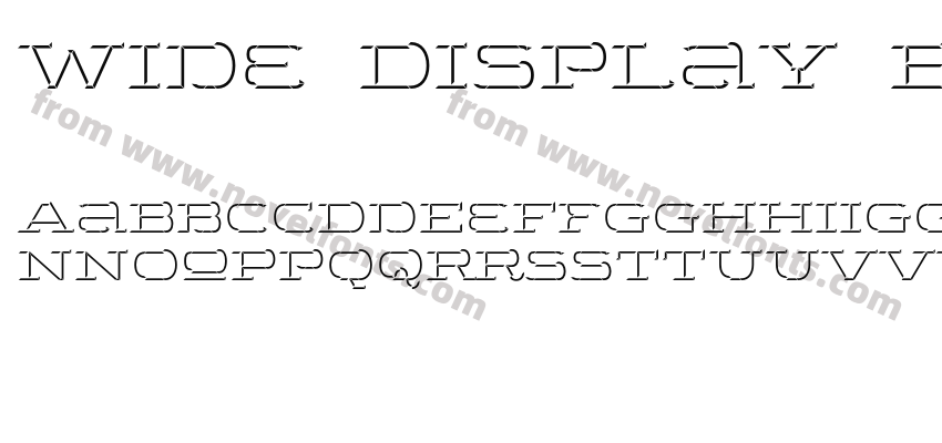 Wide Display Bold 3D DownPreview