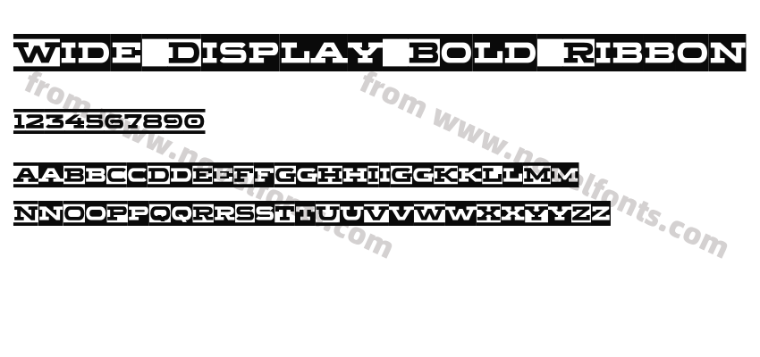 Wide Display Bold RibbonPreview