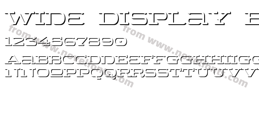 Wide Display Bold ShadowPreview
