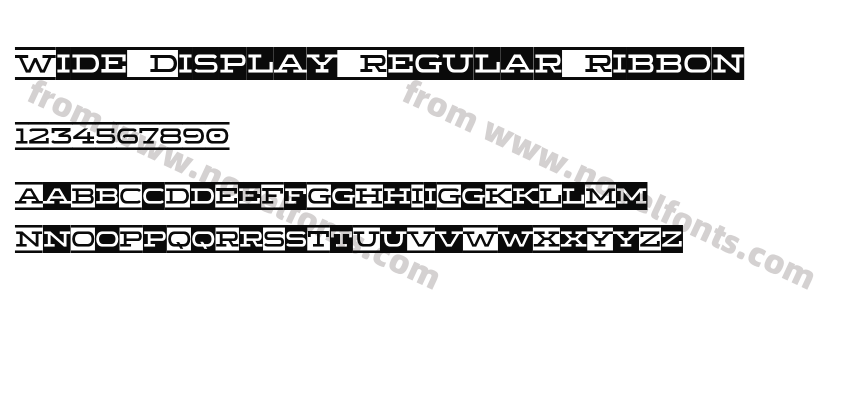 Wide Display Regular RibbonPreview
