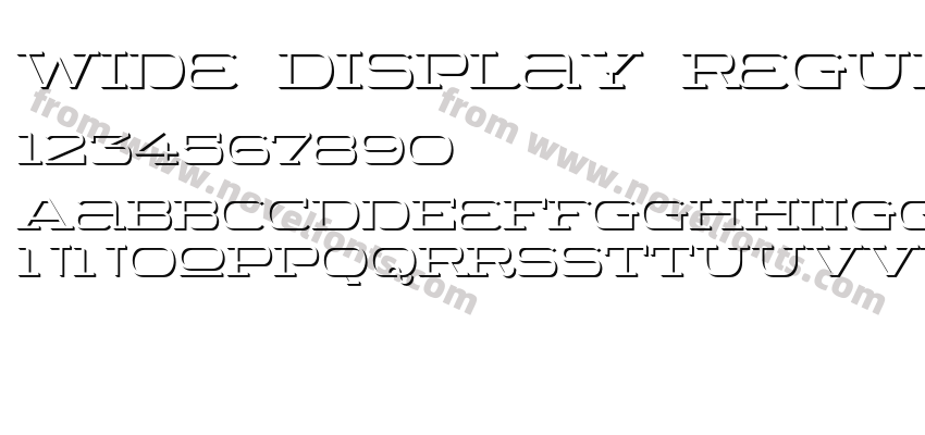 Wide Display Regular ShadowPreview