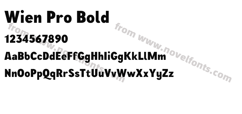Wien Pro BoldPreview