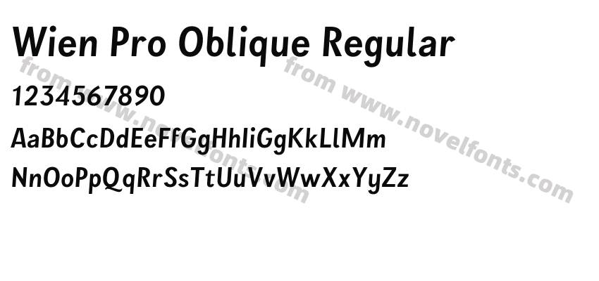 Wien Pro Oblique RegularPreview