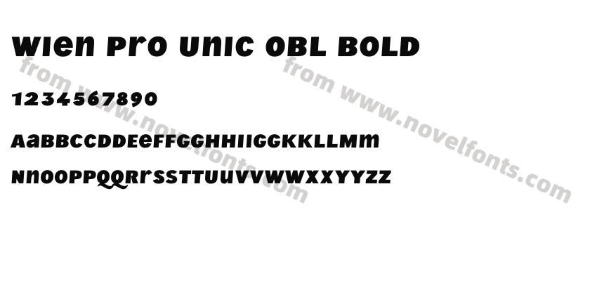 Wien Pro Unic Obl BoldPreview