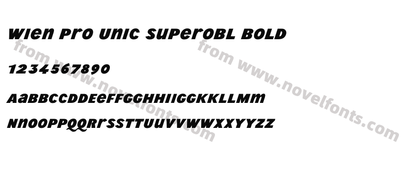 Wien Pro Unic Superobl BoldPreview