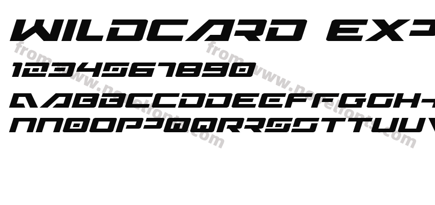 Wildcard Expanded ItalicPreview