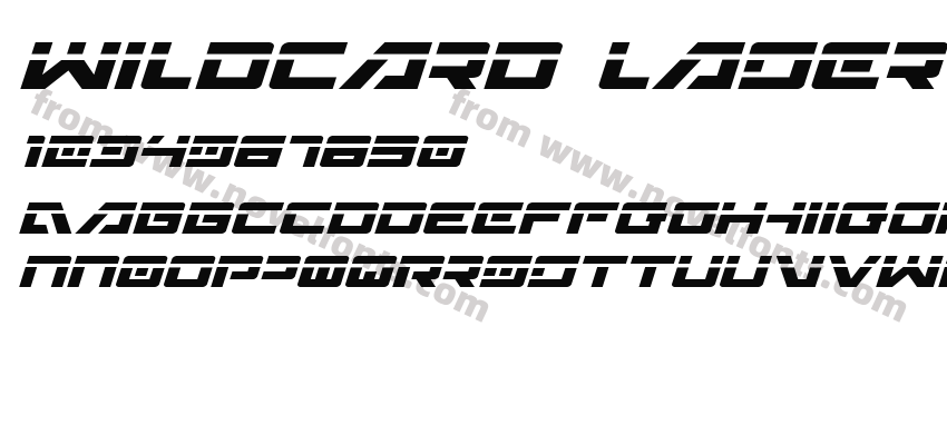 Wildcard Laser ItalicPreview