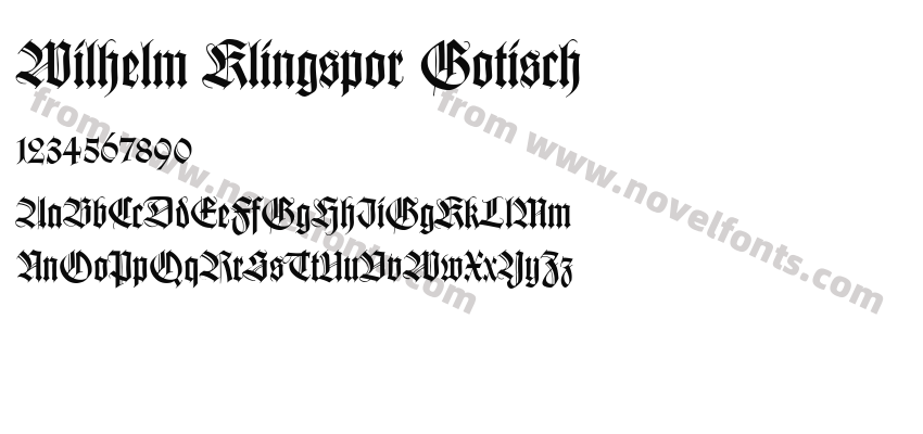 Wilhelm Klingspor GotischPreview