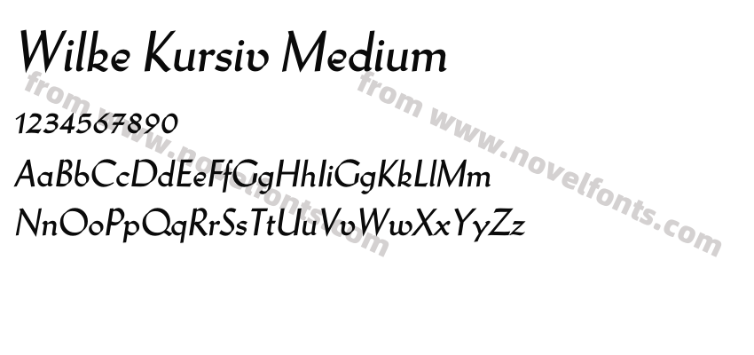 Wilke Kursiv MediumPreview