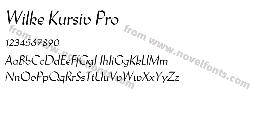 Wilke Kursiv ProPreview