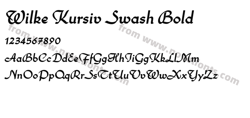 Wilke Kursiv Swash BoldPreview