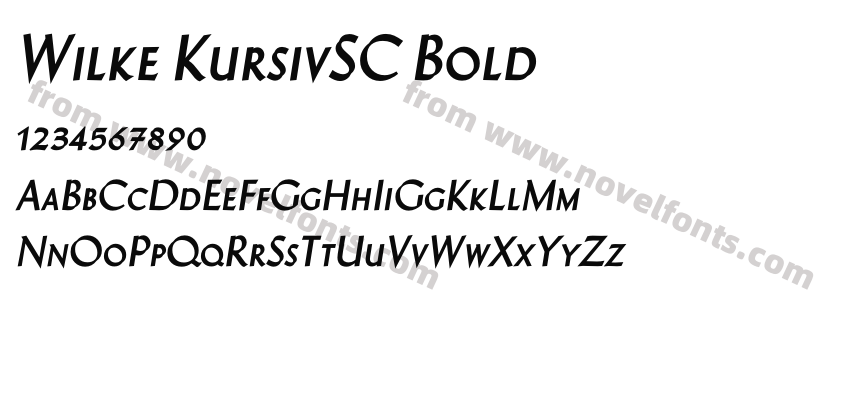 Wilke KursivSC BoldPreview