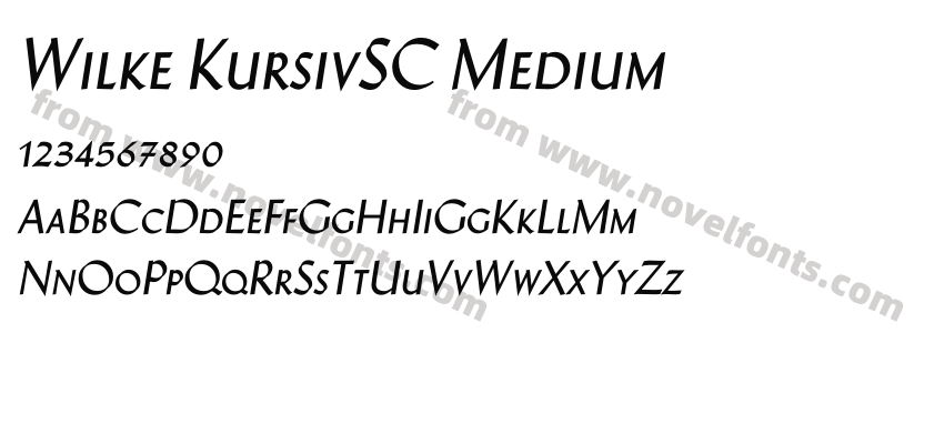 Wilke KursivSC MediumPreview