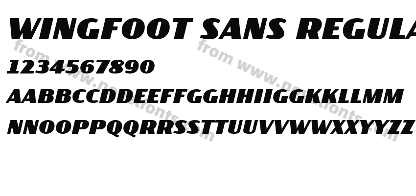 Wingfoot Sans RegularPreview