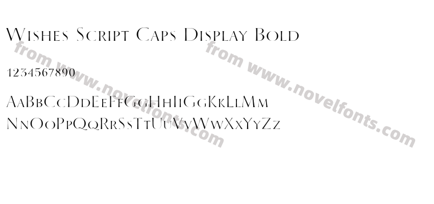 Wishes Script Caps Display BoldPreview