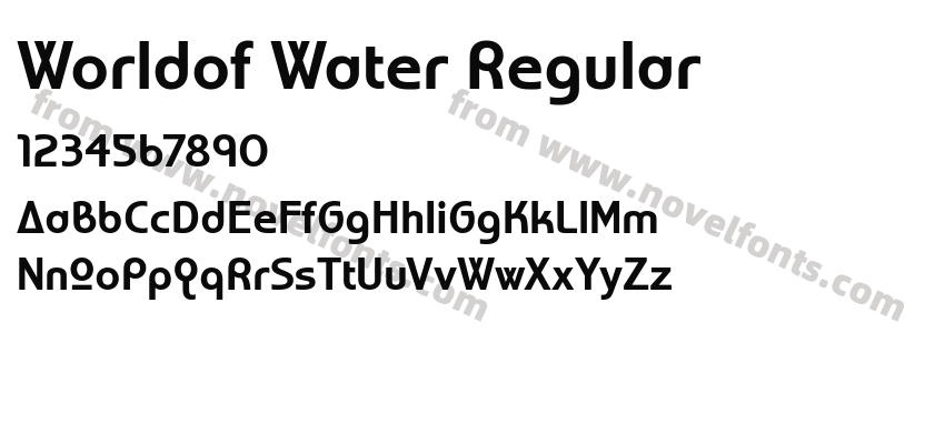 Worldof Water RegularPreview
