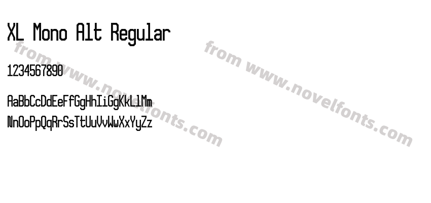 XL Mono Alt RegularPreview