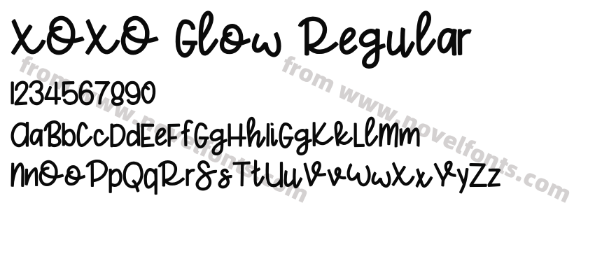 XOXO Glow RegularPreview