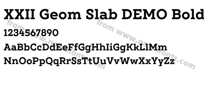 XXII Geom Slab DEMO BoldPreview