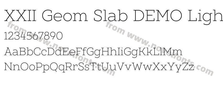 XXII Geom Slab DEMO LightPreview