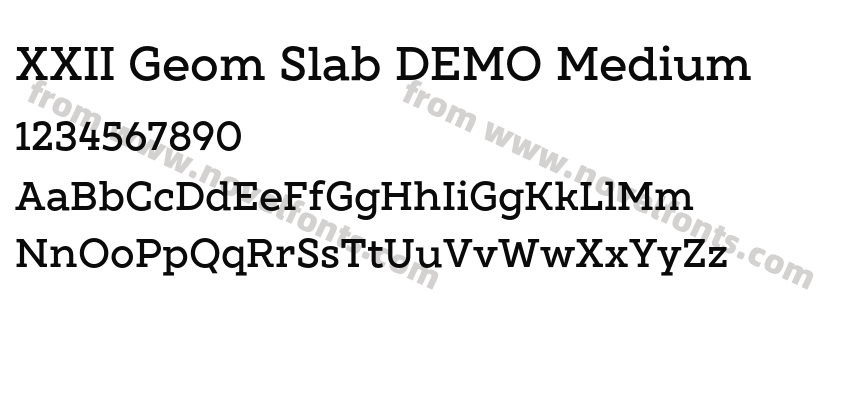 XXII Geom Slab DEMO MediumPreview