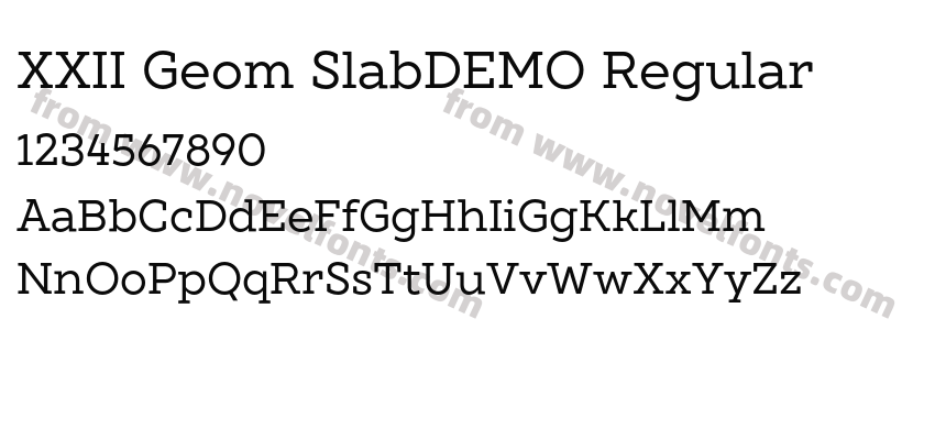 XXII Geom SlabDEMO RegularPreview