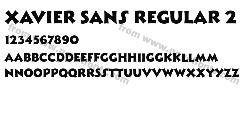 Xavier Sans Regular 2Preview