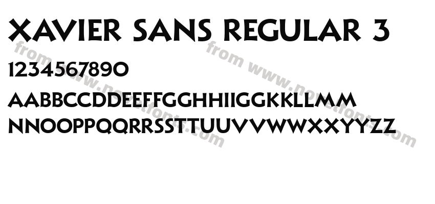 Xavier Sans Regular 3Preview