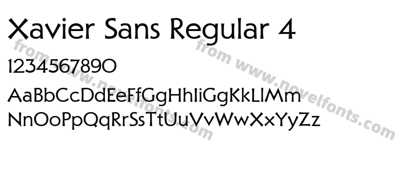 Xavier Sans Regular 4Preview