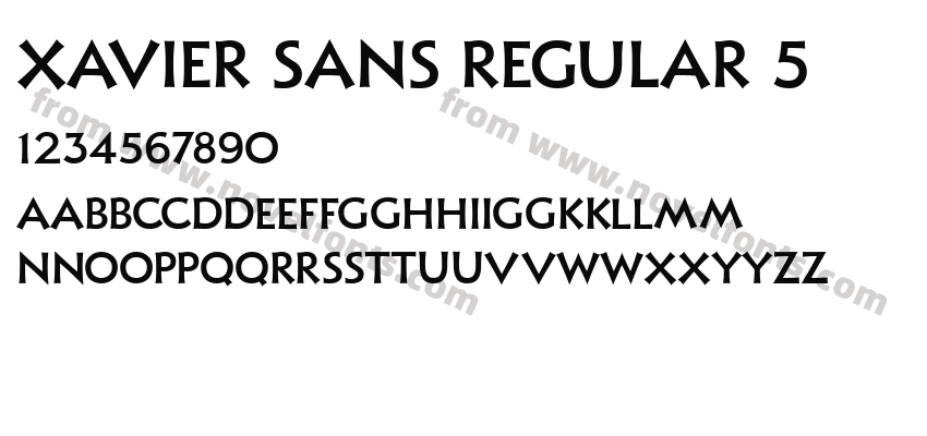 Xavier Sans Regular 5Preview