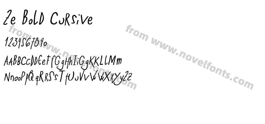 Ze Bold CursivePreview