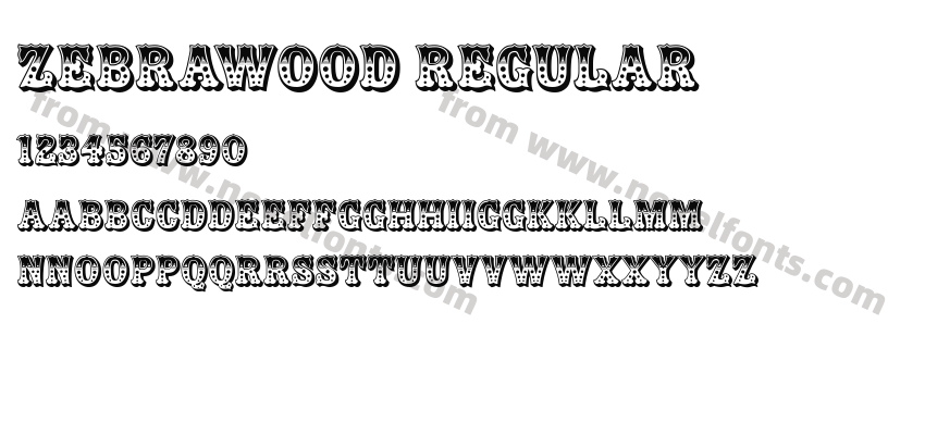 Zebrawood RegularPreview