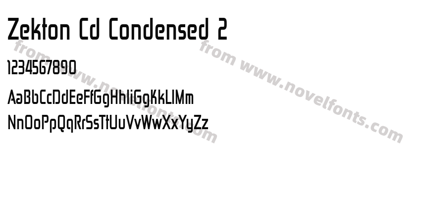 Zekton Cd Condensed 2Preview