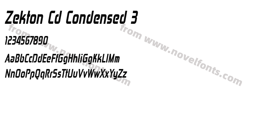 Zekton Cd Condensed 3Preview