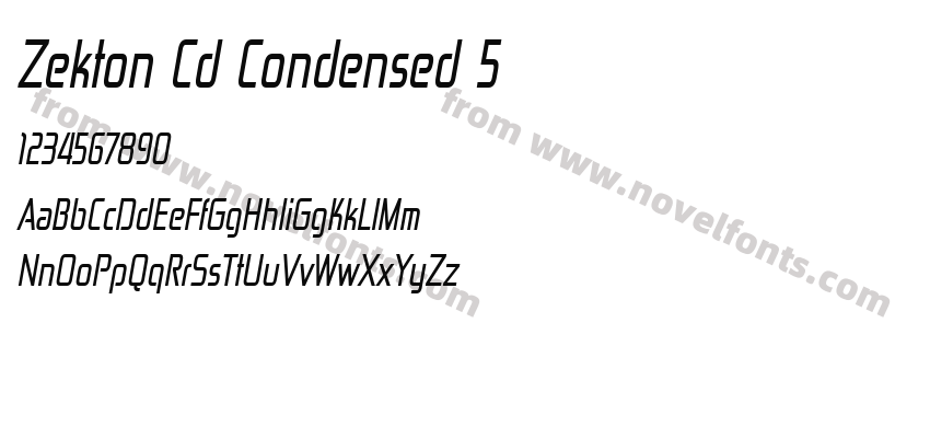 Zekton Cd Condensed 5Preview