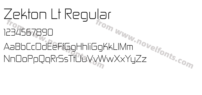 Zekton Lt RegularPreview