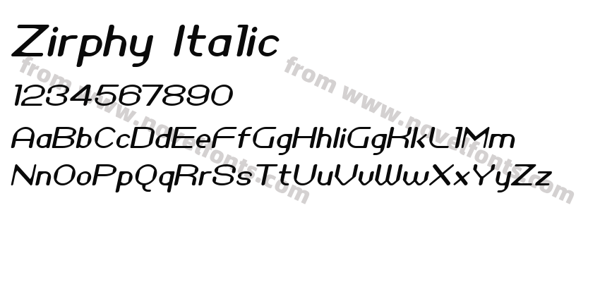 Zirphy ItalicPreview