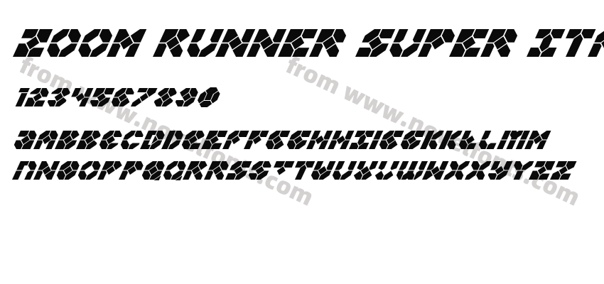 Zoom Runner Super ItalicPreview