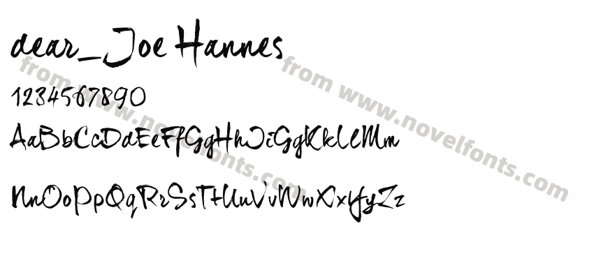 dear_ Joe HannesPreview