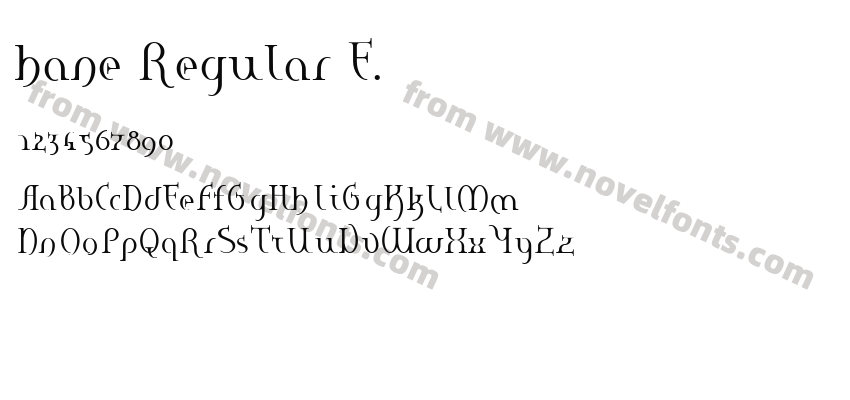 hane Regular E.Preview