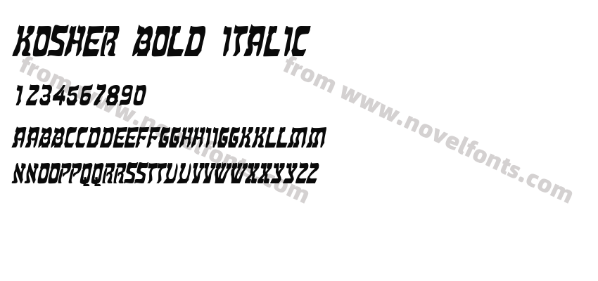 Kosher Bold ItalicPreview