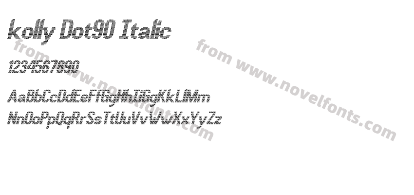 kolly Dot90 ItalicPreview