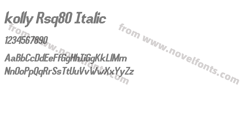 kolly Rsq80 ItalicPreview