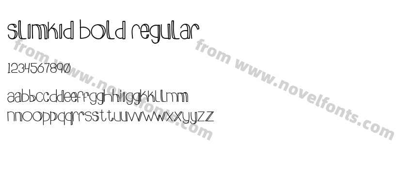 slimkid Bold RegularPreview
