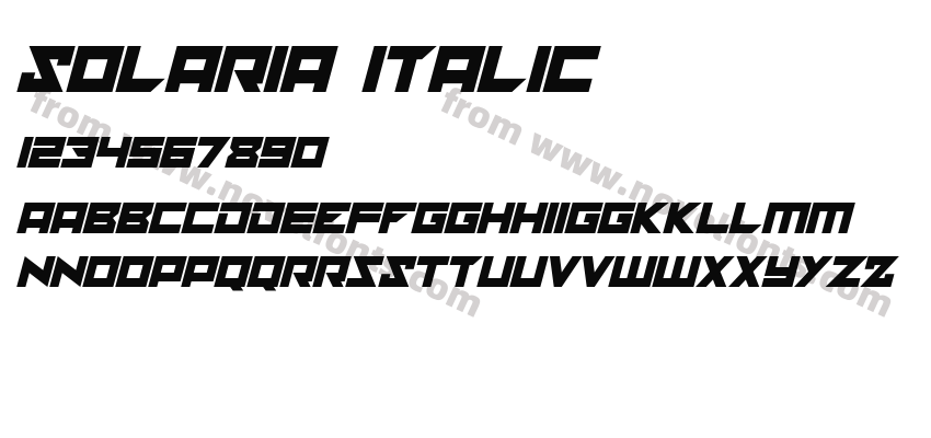solaria ItalicPreview